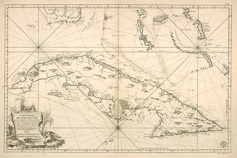 1807 Map of Cuba image 1