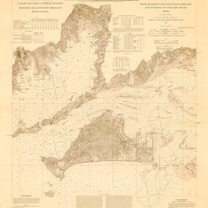 1879 Seekarte des Vineyard Sound