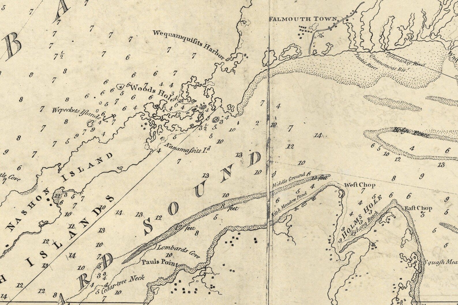 1779 Nautical Chart of Buzzards Bay and Vineyard Sound Etsy