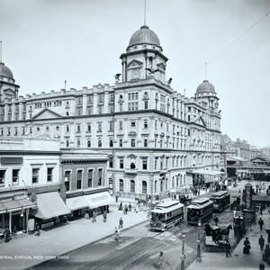 Vintage Photograph of Grand Central Station in New York circa 1900