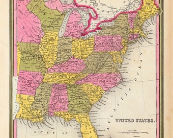 1842 Map United States Phelps and - Il 340x270.665552942 66nj 