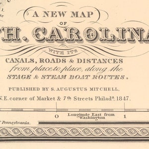 1848 Map of North Carolina image 4