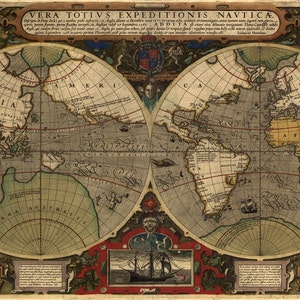Carte du monde de 1595