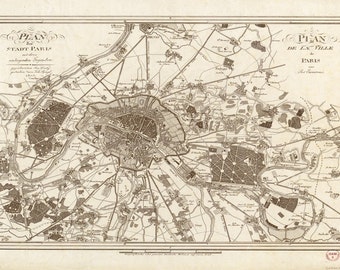 1805 Map of Paris