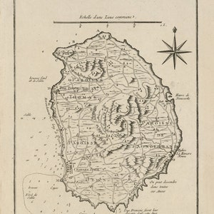 1764 Karte von Nevis