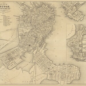 1851 Map of Boston