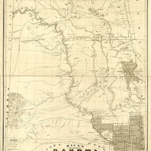 1872 Map of the Dakota Territory