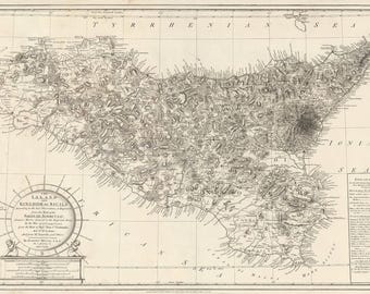 Mappa della Sicilia del 1788