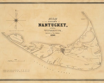 1838 Map of Nantucket