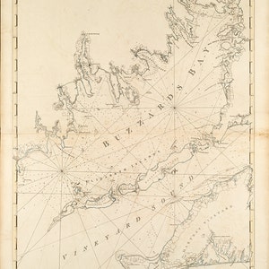1781 Seekarte von Bussard's Bay