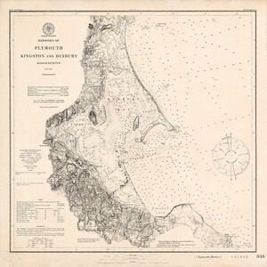 Plymouth, Kingston & Duxbury Harbors 1875 image 1