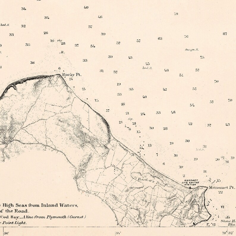 Plymouth, Kingston & Duxbury Harbors 1875 image 2