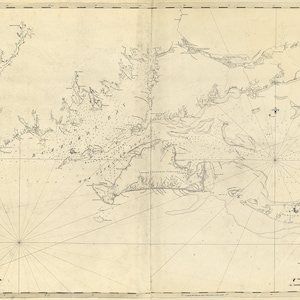 1779 Seekarte von Buzzards Bay und Vineyard Sound