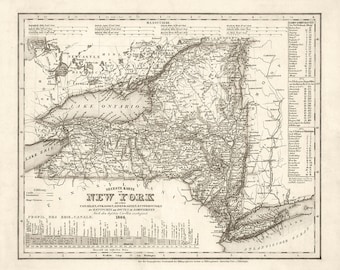1844 Map of New York State