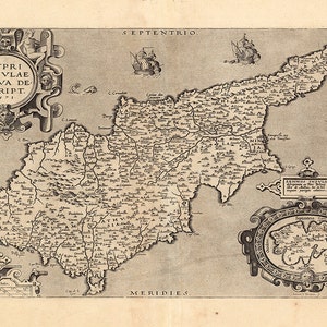 1573 Landkarte vonZypern