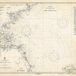 1947 Seekarte von Massachusetts Bay