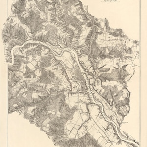 1867 Map of the Battle of Fredericksburg