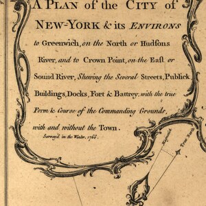 1766 Map of New York City image 4