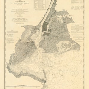 Bahía y puerto de Nueva York, 1882
