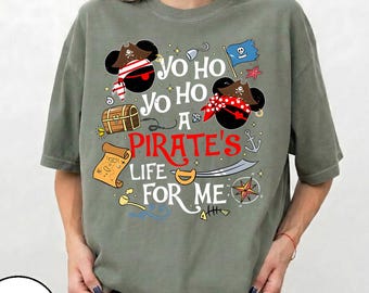 Yo Ho Yo Ho Życie pirata dla mnie, koszulka Disney Piraci z Karaibów, koszulka Disney Myszka Miki i Minnie z rejsu, bluza z kapturem Disney Pirate Cruise