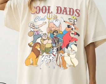 Cool Dads Club Shirt, Retro Disney Fathers Tee, Goofy Mufasa King Triton Apparel, Magic Kingdom Family Vacation Trip, Best Papa Gifts Hoodie