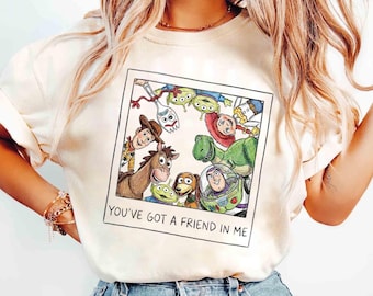 Kokette Toy Story Land Shirt, Disney Ribbon Pixar Shirt, ästhetische Woody Jessie Buzz Lightjahre Kleidung, zierlicher Du hast einen Freund Hoodie
