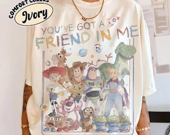 Comfort Colors Retro Toy Story 1995 Shirt, Woody Buzz Pixar Fest, You've Got A Friend In Me Shirt, WDW Disneyland Family Trip Shirt 2026
