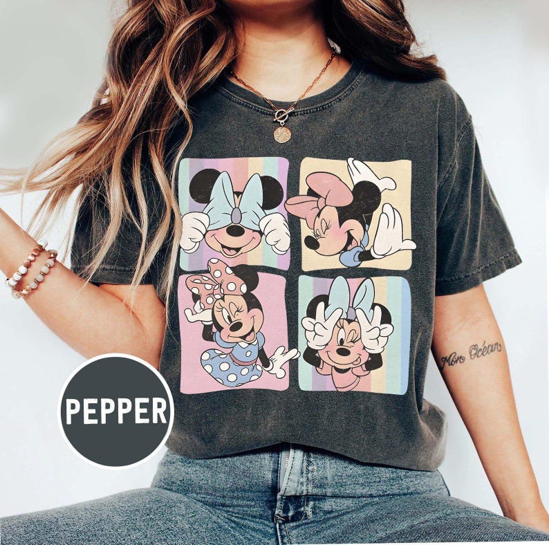 t-shirt graphique Minnie Mouse vintage | Sweat-shirt rétro Magic Kingdom 2025 | Sweat à capuche classique Disney Family Vacation Apparel image 2