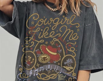Camiseta Comfort Colors Vintage Our Cowgirl Like Me Tera, Camiseta Toy Story Jessie, Camiseta retro Disney Cowgirl, Camiseta vaquera Pixar