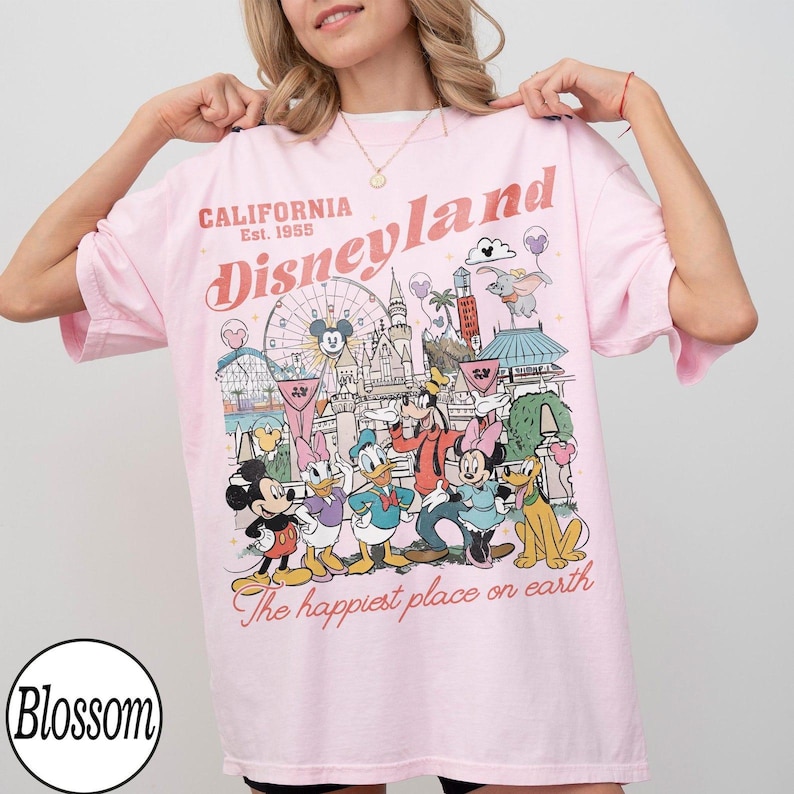 Vintage Disneyland Mickey Mouse Shirt, Happiest Place On Earth Comfort Colors Tee image 11