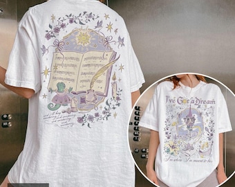 Vintages verheddertes Rapunzel Comfort Colors Shirt, ich habe ein Traum-T-Shirt, Prinzessin Rapunzel Pascal Floral, Lost Princess Disney inspiriertes Geschenk