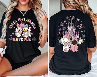 Dopasowana koszulka Disney Girls Trip, letnia koszulka Minnie Daisy, prezent dla dziewczynek z motywem Disney World Vacation Gift