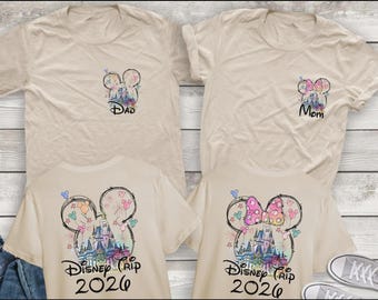 Personalized Disneyworld, Disney Couple Shirts, Disneyland Shirts, Disney Trip 2026 Shirt, Custom Disney Vacation 2026 family vacation 2026