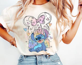 Vintage Disney Stitch Shirt, Mickey Castle Tee, Dog Lover T-Shirt, Lilo and Stitch Tee, Minnie Bow Shirt, Magic Kingdom Shirt