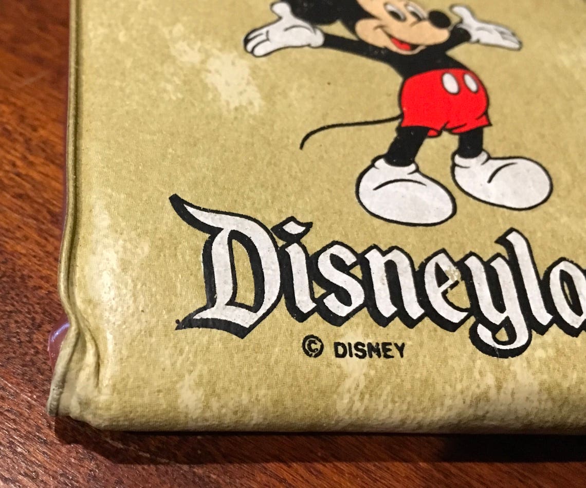 Disneyland Mickey Mouse Wallet Vintage Collectible Etsy