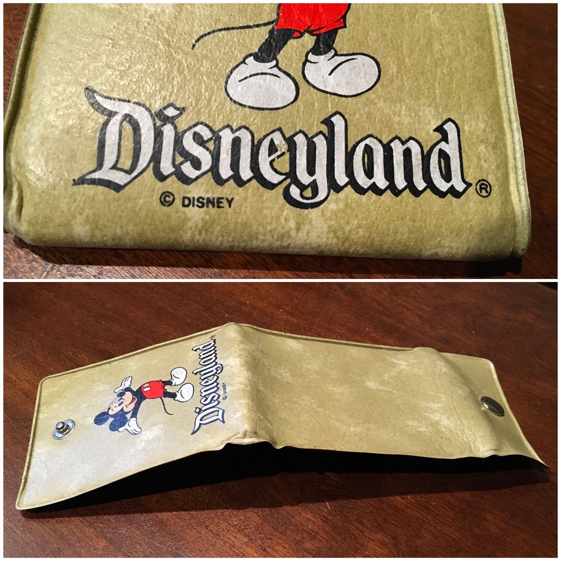 Disneyland Mickey Mouse Wallet Vintage Collectible Etsy