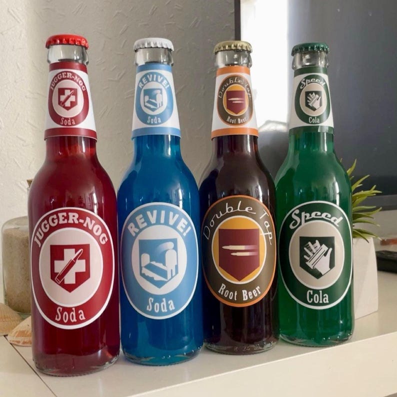 Perk-a-cola Cod Zombies Bottles | Epoxy | Résine - Etsy