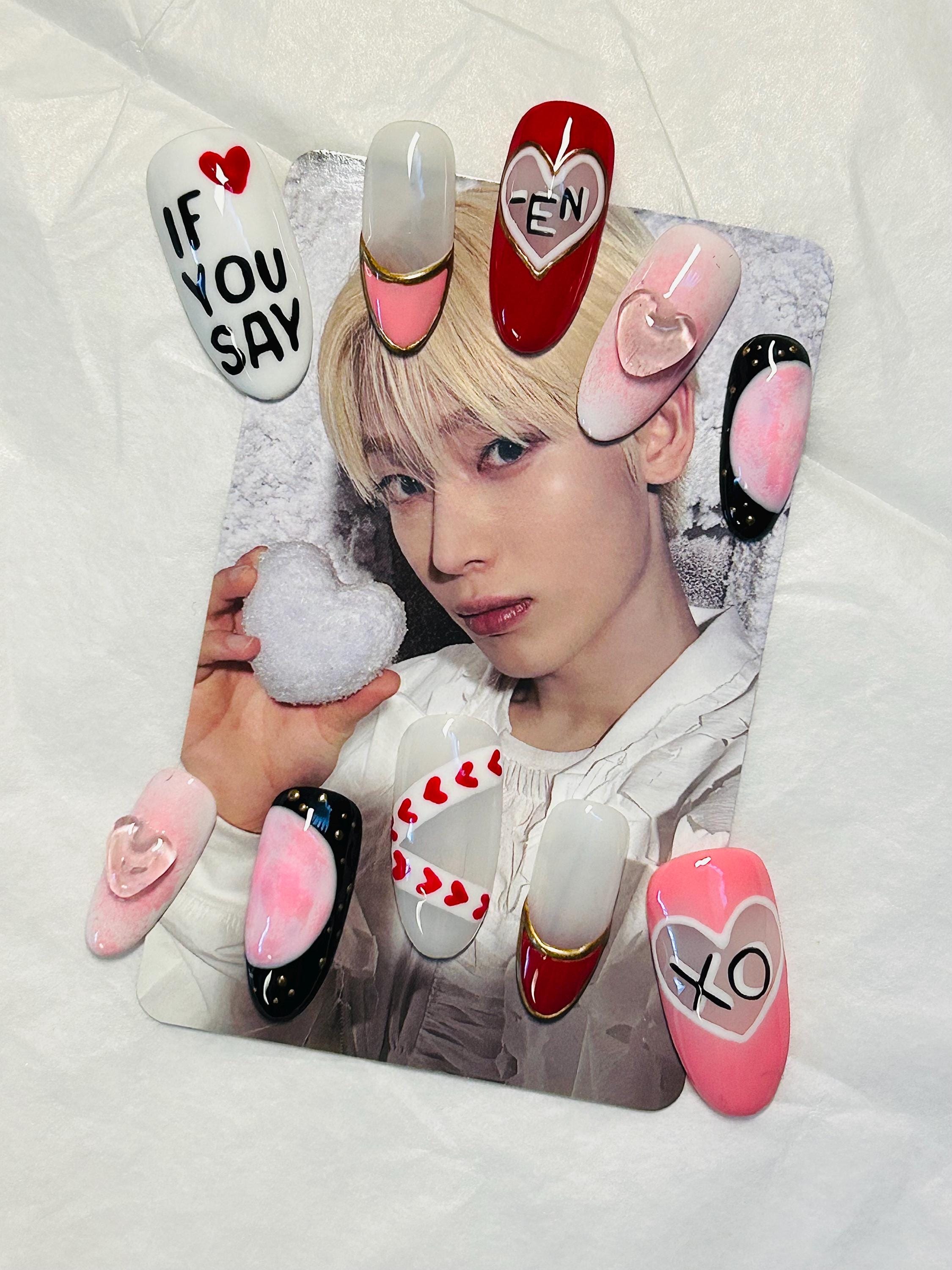Enhypen XO Only If You Say Yes Press on Nails - Etsy