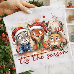 季節の到来 PNG、クリスマス ズートピア PNG、ズートピアのキツネとウサギのジュディとニック PNG 漫画クリップアート、家族旅行 PNG、映画漫画 PNG