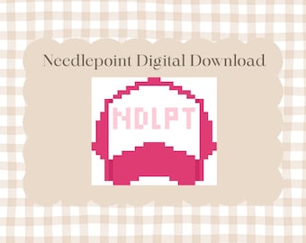 Mini Trucker Hat NDLPT - Digital Needlepoint Chart