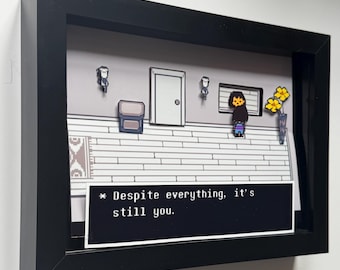 Undertale Despite Everything its Still You  3D Framed Art Shadow Box