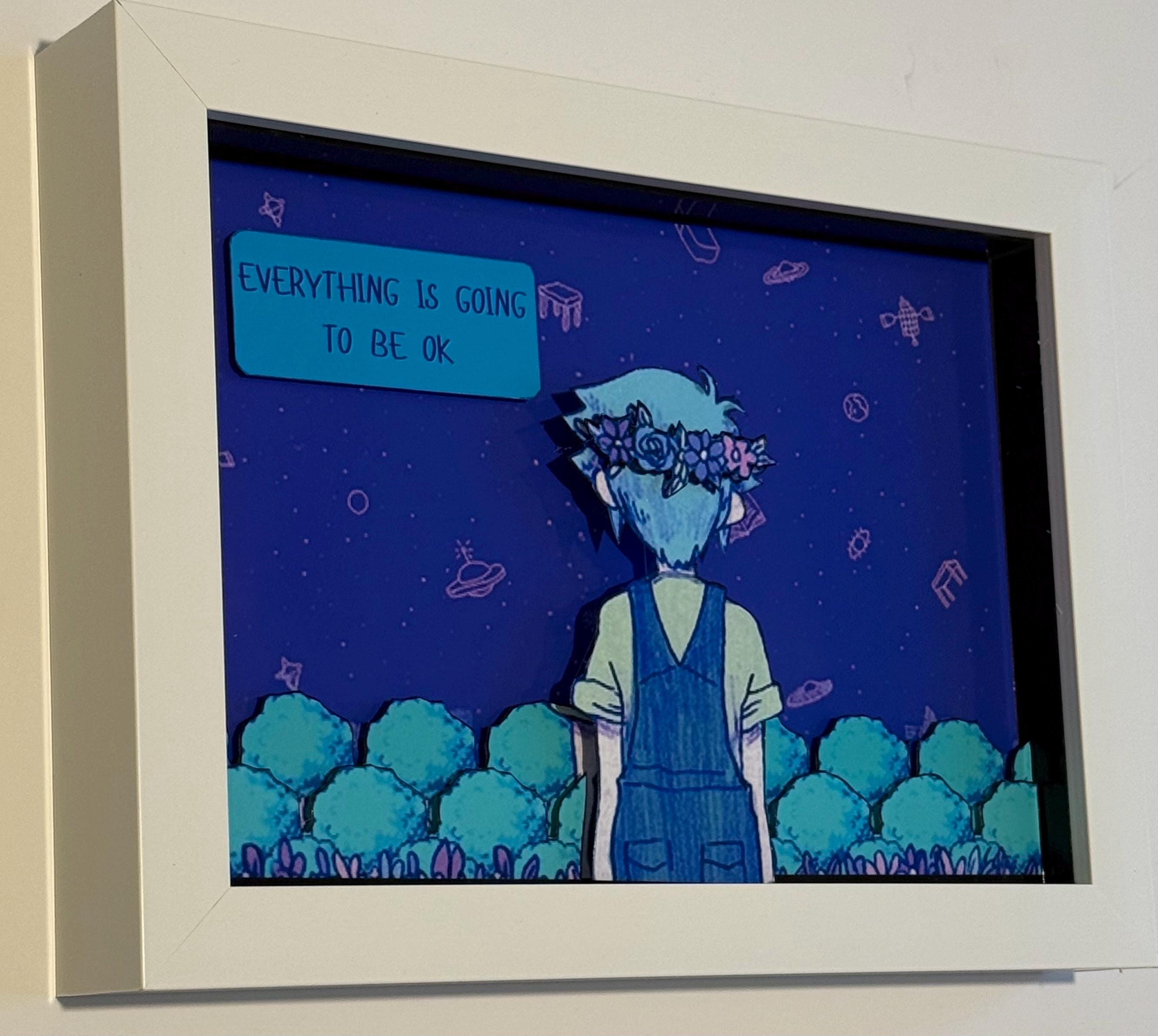 Omori Everything is Going to Be OK 3D Framed Art Shadow Box - Etsy
