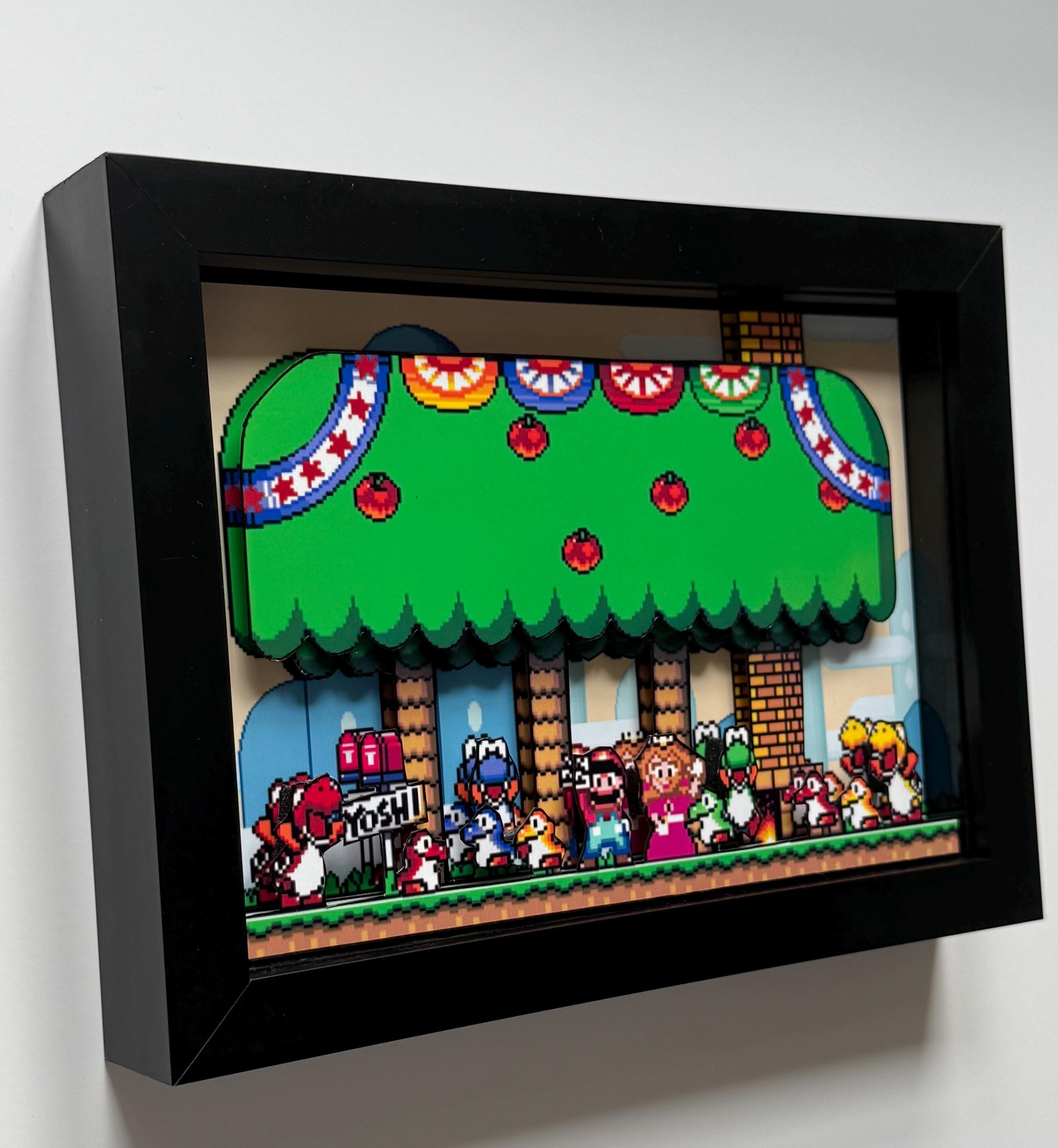 Super Mario World Yoshi's House 3D Framed Art Shadow Box - Etsy