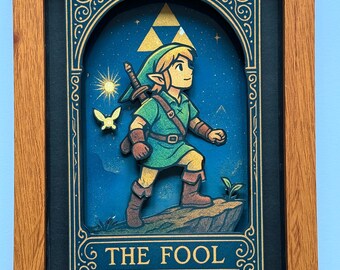Legend of Zelda Tarot “the Fool” Framed 3D Art Shadow Box - Etsy