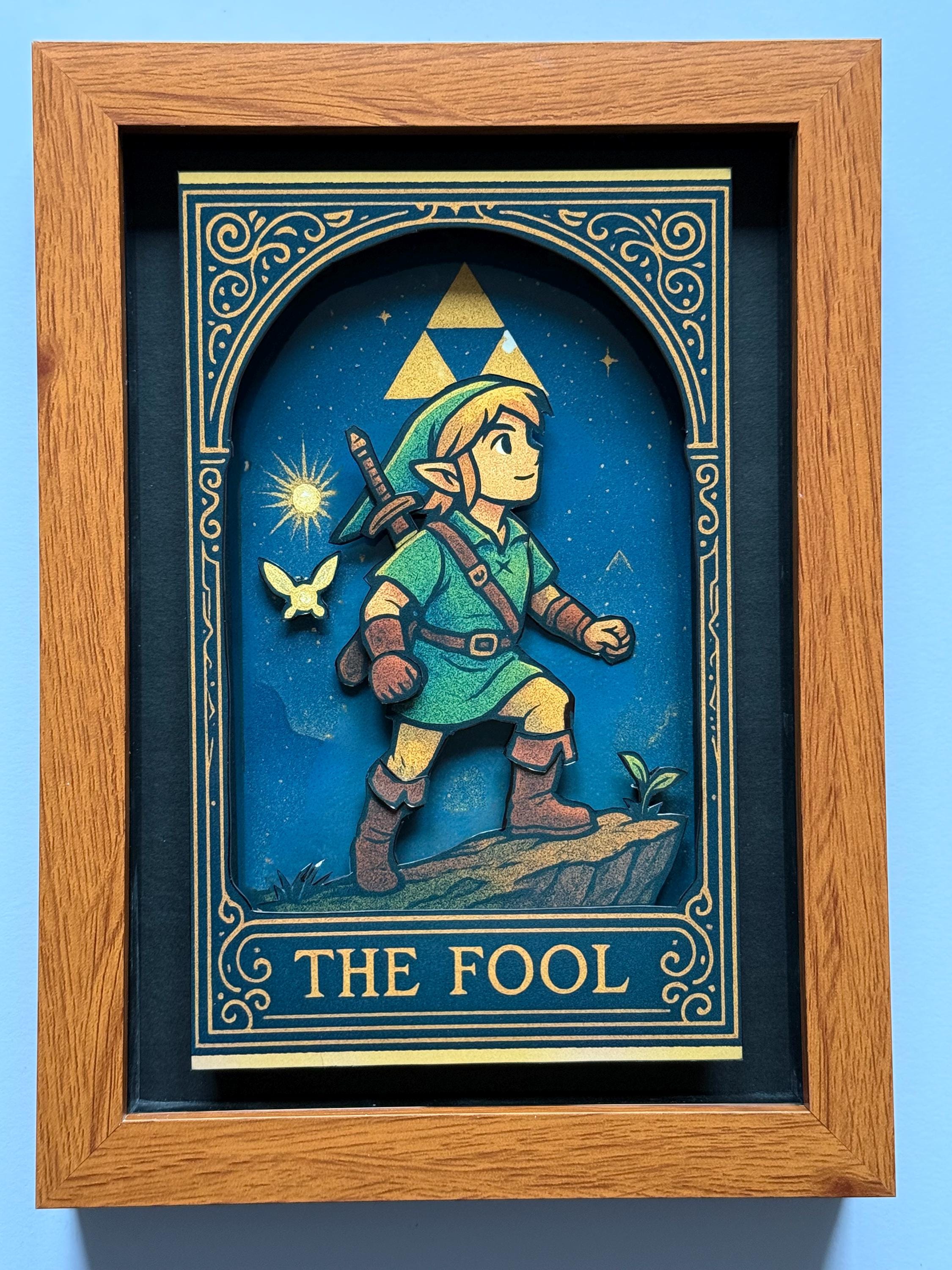 Legend of Zelda Tarot “the Fool” Framed 3D Art Shadow Box - Etsy