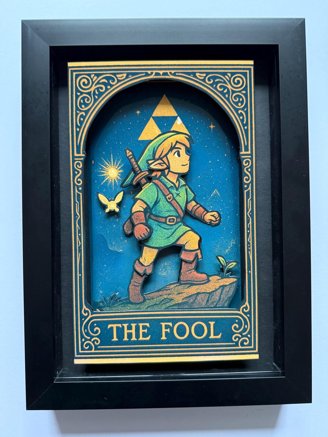 Legend of Zelda Tarot “the Fool” Framed 3D Art Shadow Box - Etsy