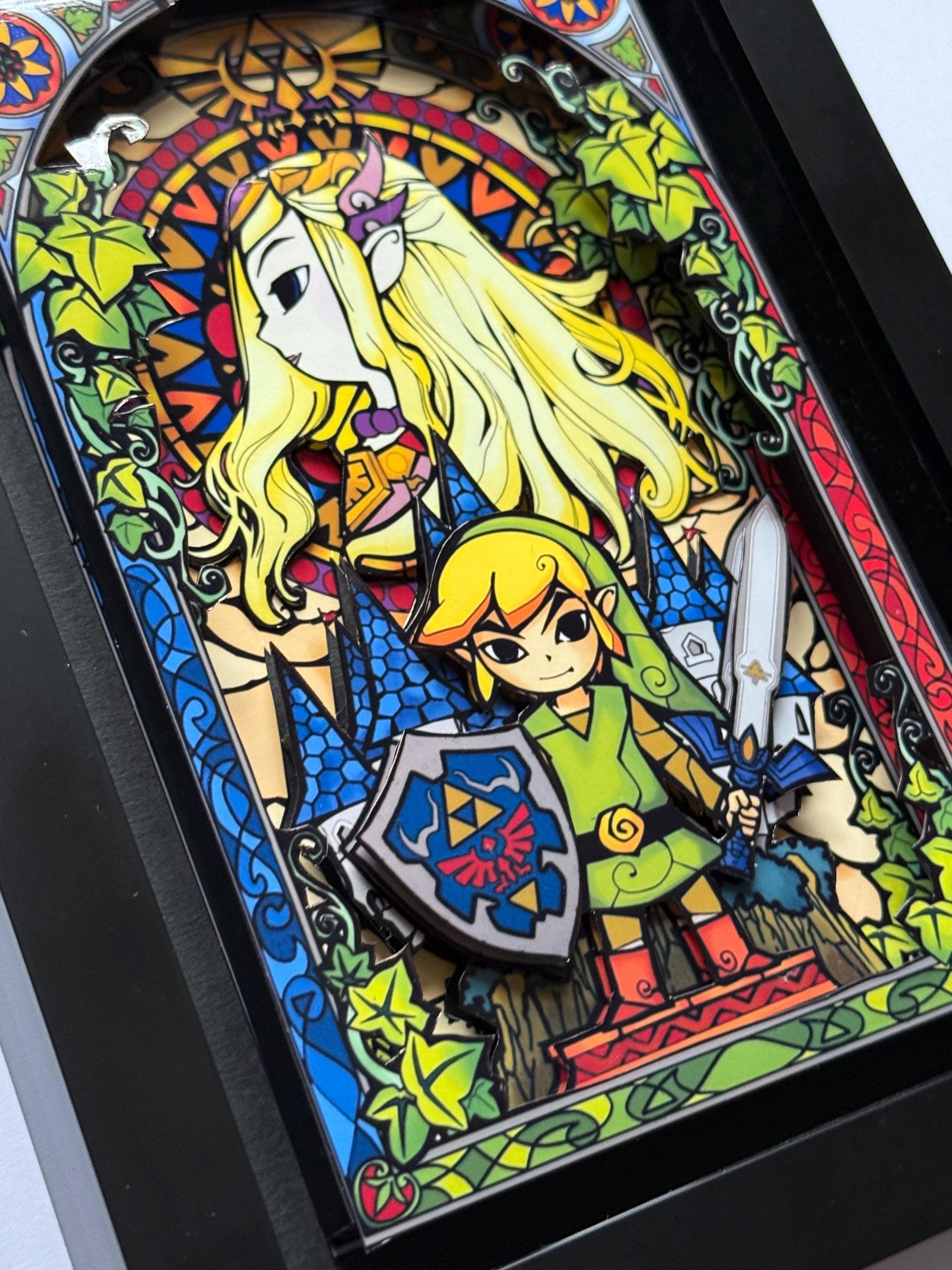 ガラス板OOKABE GLASS DESIGN GLASS ASSORT BOX Legend of Zelda Stained Glass Framed 3D Art Shadow Box - Etsy Israel