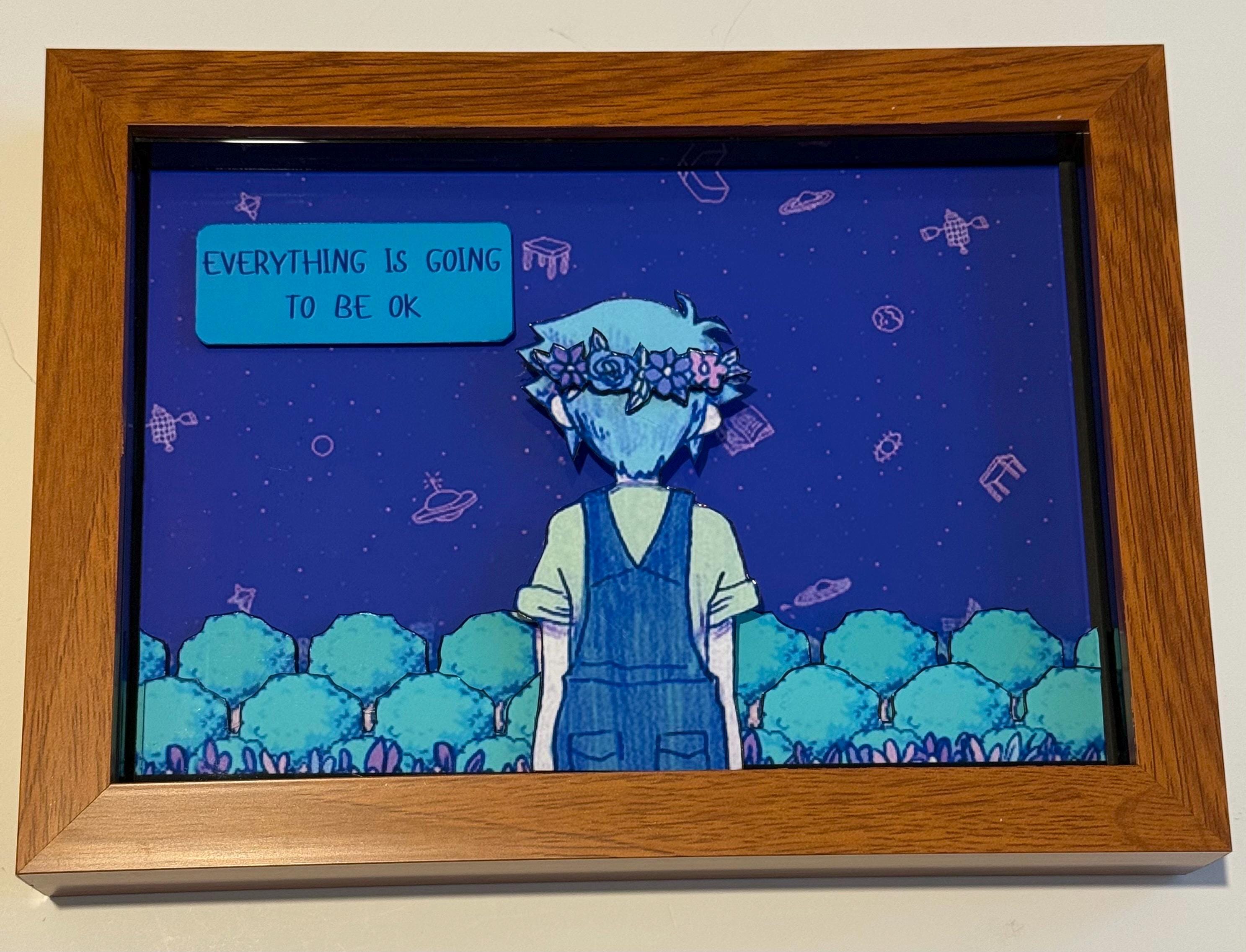 Omori Everything is Going to Be OK 3D Framed Art Shadow Box - Etsy