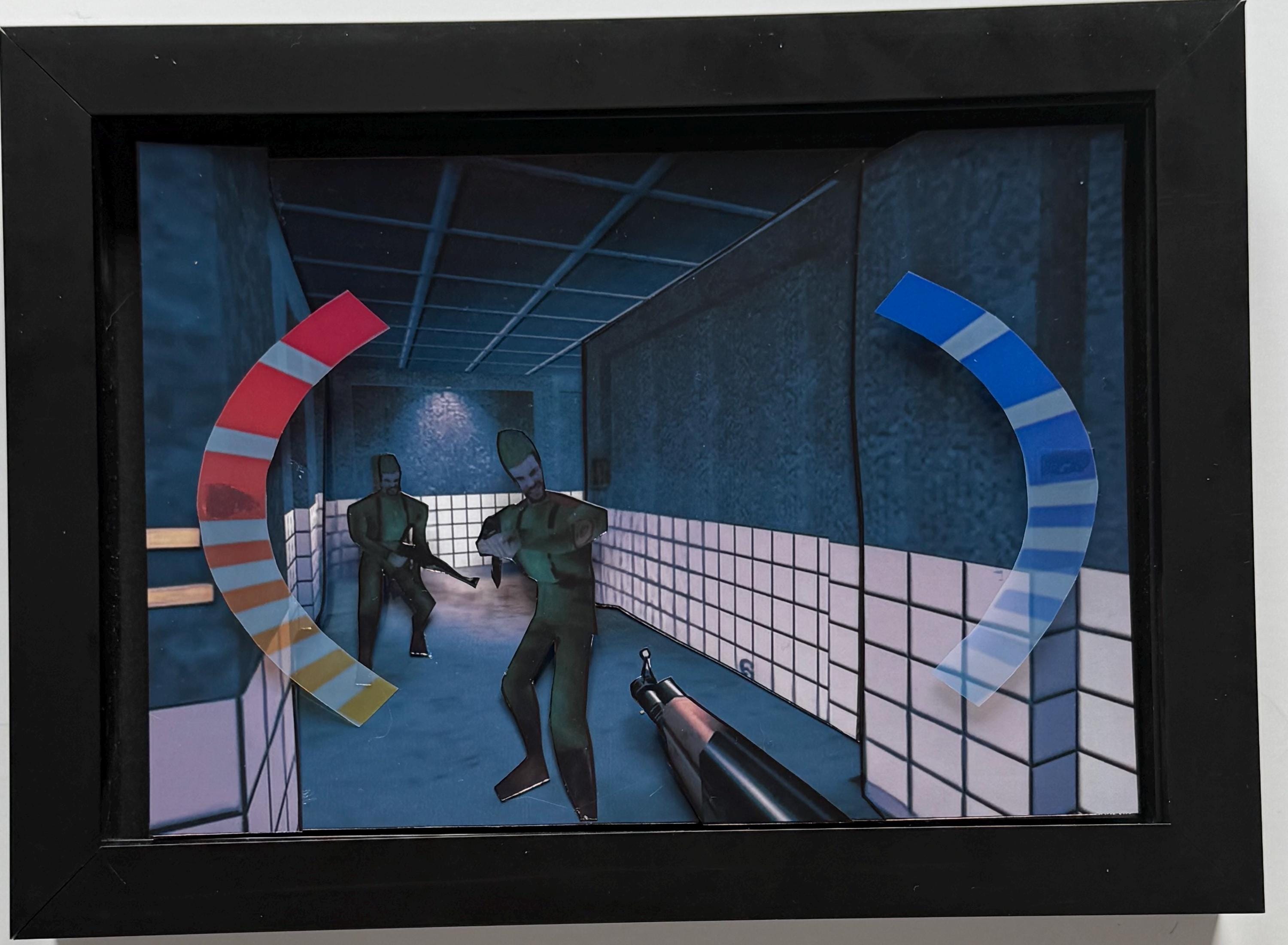 Goldeneye 007 N64 3D Framed Art Shadow Box - Etsy Israel