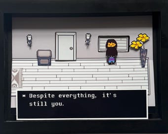 Undertale Despite Everything its Still You  3D Framed Art Shadow Box
